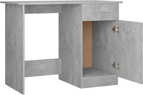 Miniatura 11 de Tidyard Escritorio moderno para computadora con cajón de almacenamiento y gabinete de puerta, escritorio de escritura de madera de ingeniería, mesa