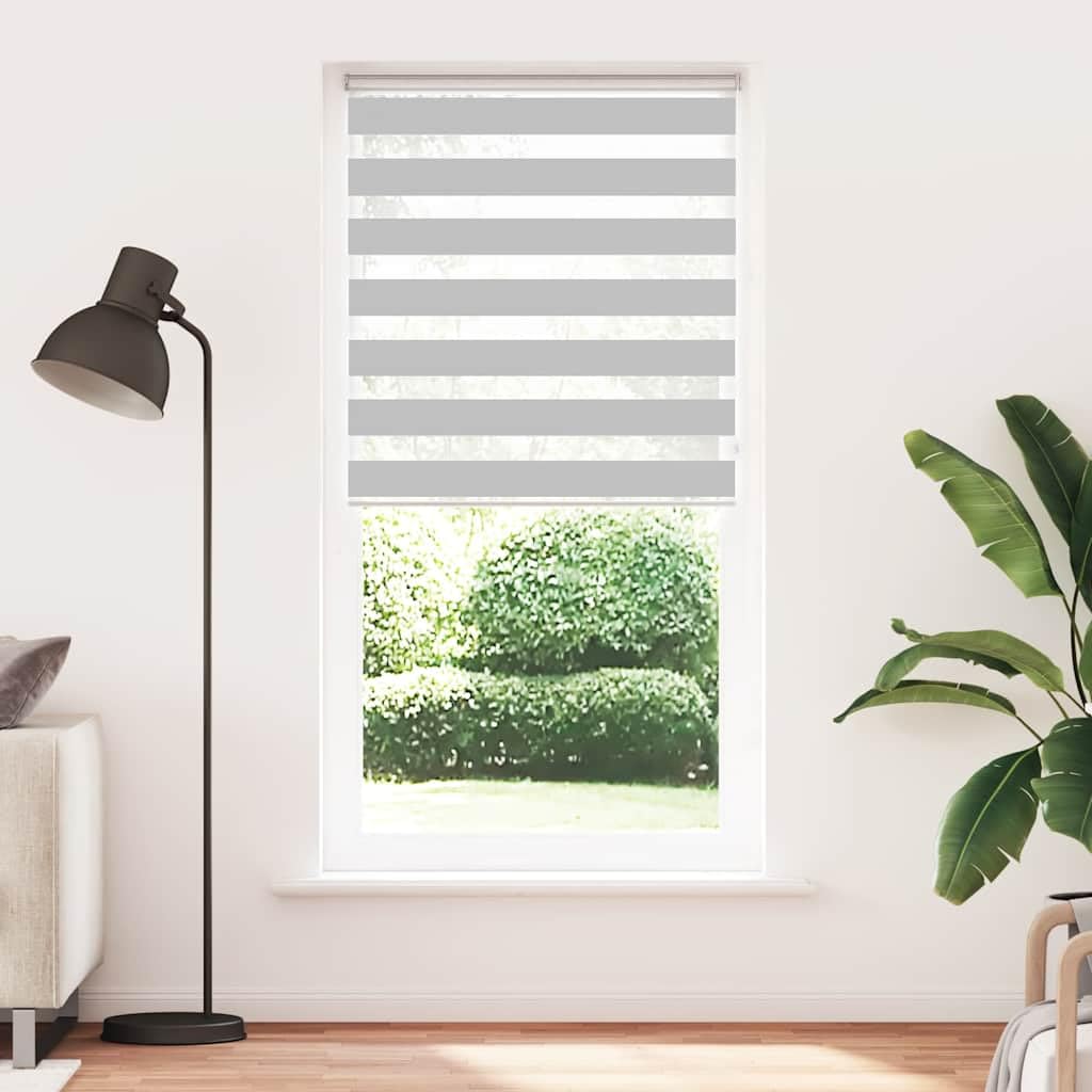 Store Zebre Gris Clair 110,9 cm Polyester