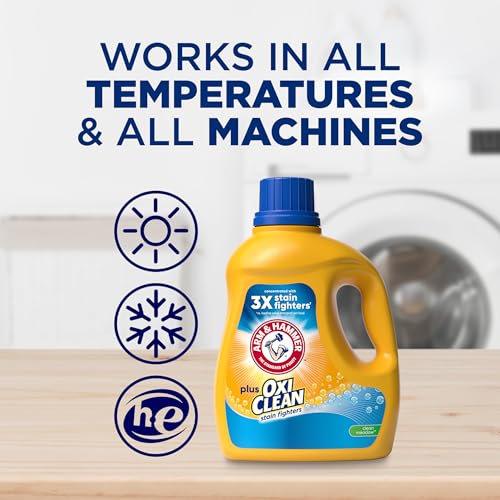 ARM & HAMMER Plus OxiClean Liquid Laundry Detergent - image 8