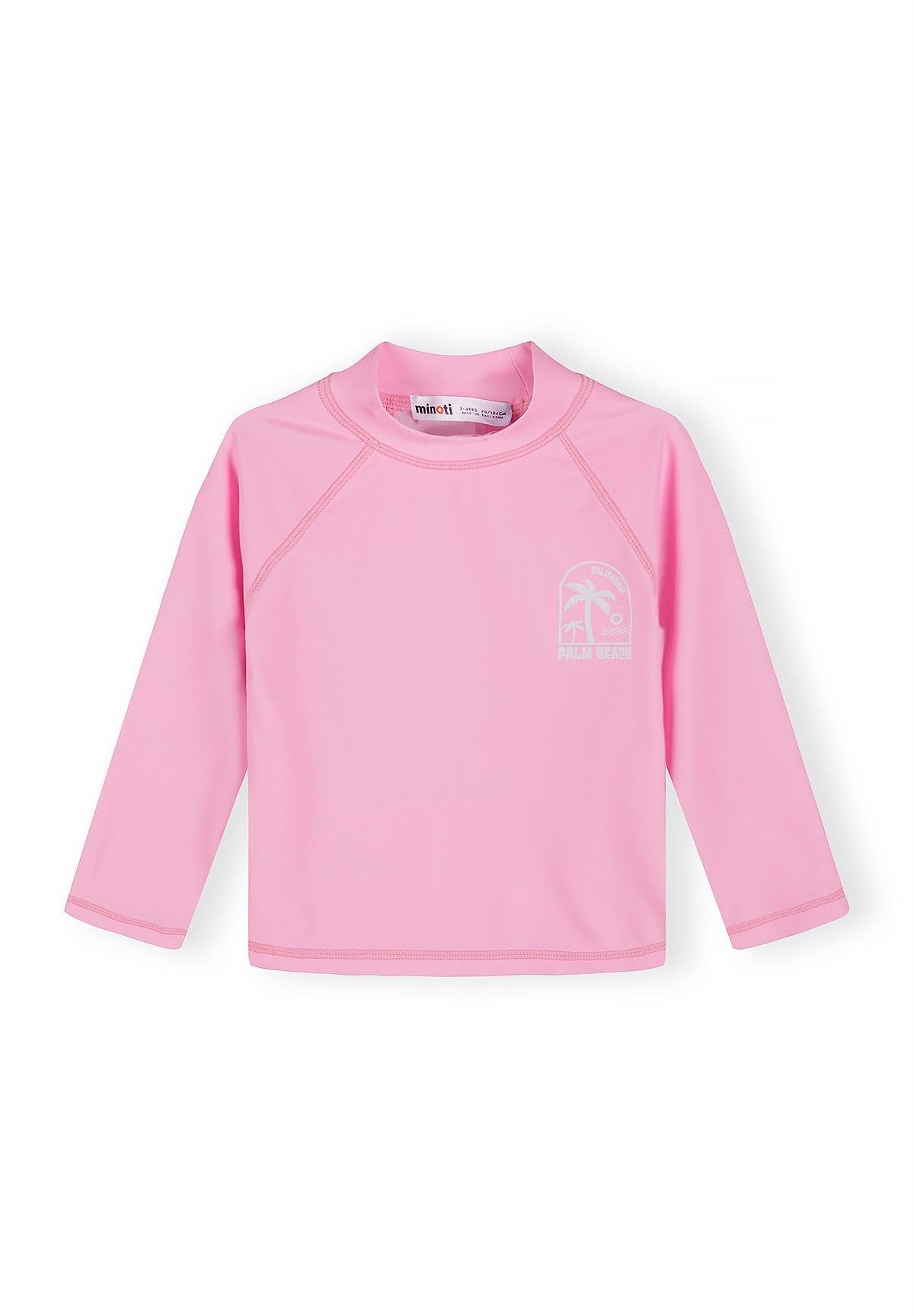 Minoti Mädchen UV Schutz Langarm Schnell Trocken Shirt Kinder Rash Guard mit Spandex Tie-Dye