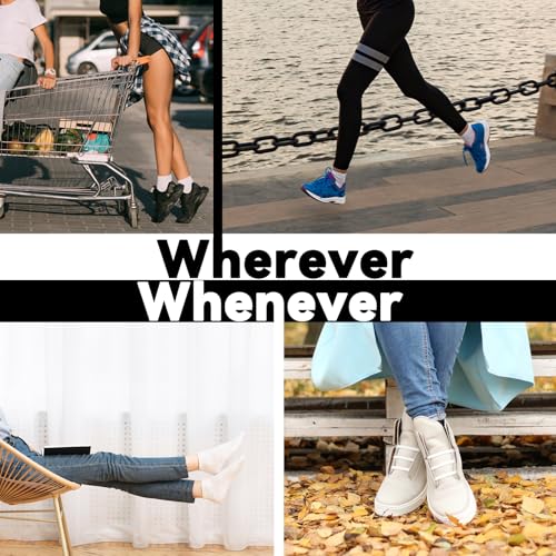 bigvalley Women’s Essential Cotton Mid-Crew Calf Socks, Classic- Cushioned Athletic Comfort for Casual, Dress, and Sports4