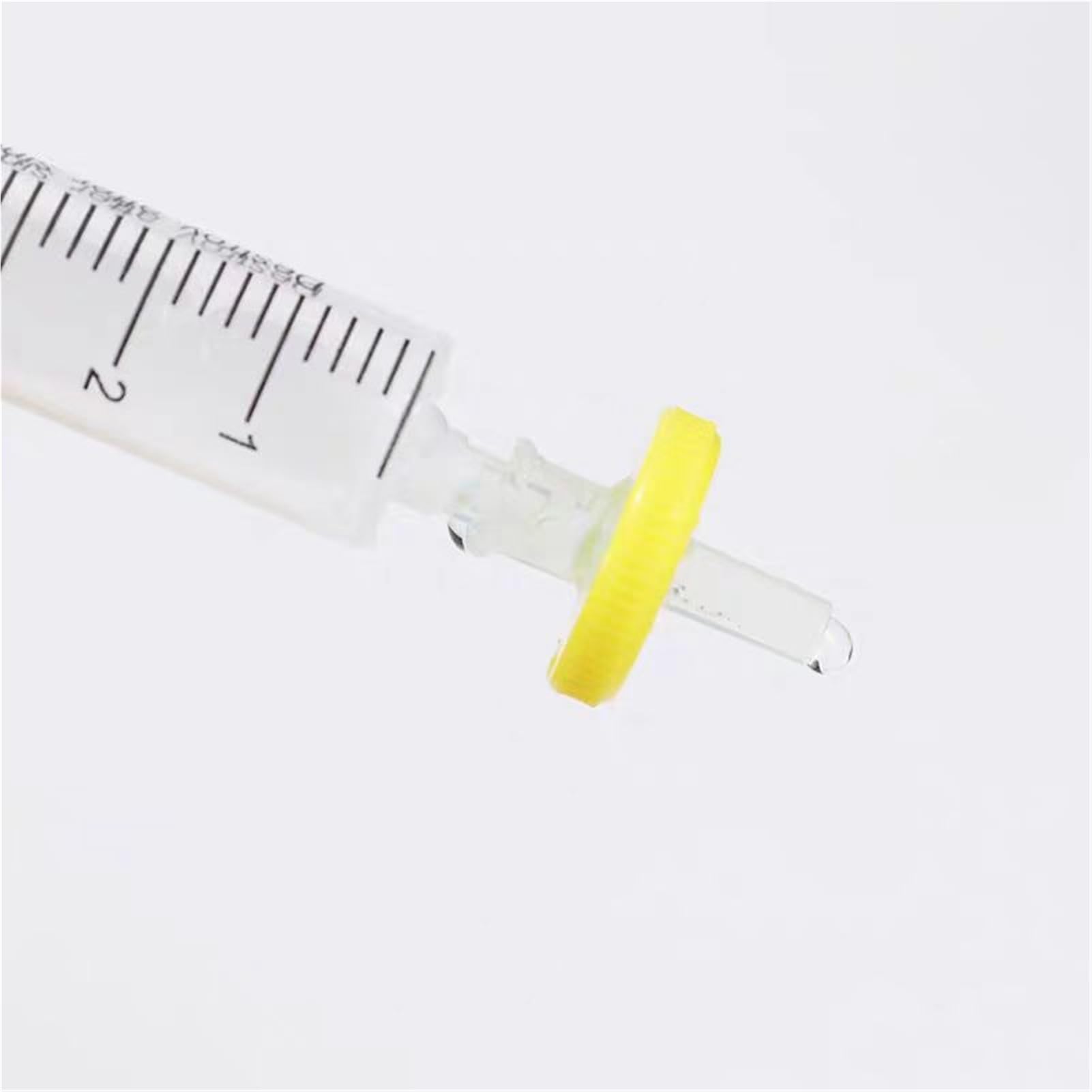 100 Stück/Lot Lab 33 mm Einweg-Köderschlingenfilter MCE/Nylon/PES/PVDF Spritzenfilter 0,22/0,45um Millipore Membran (33 mm 0,22 um PVDF)