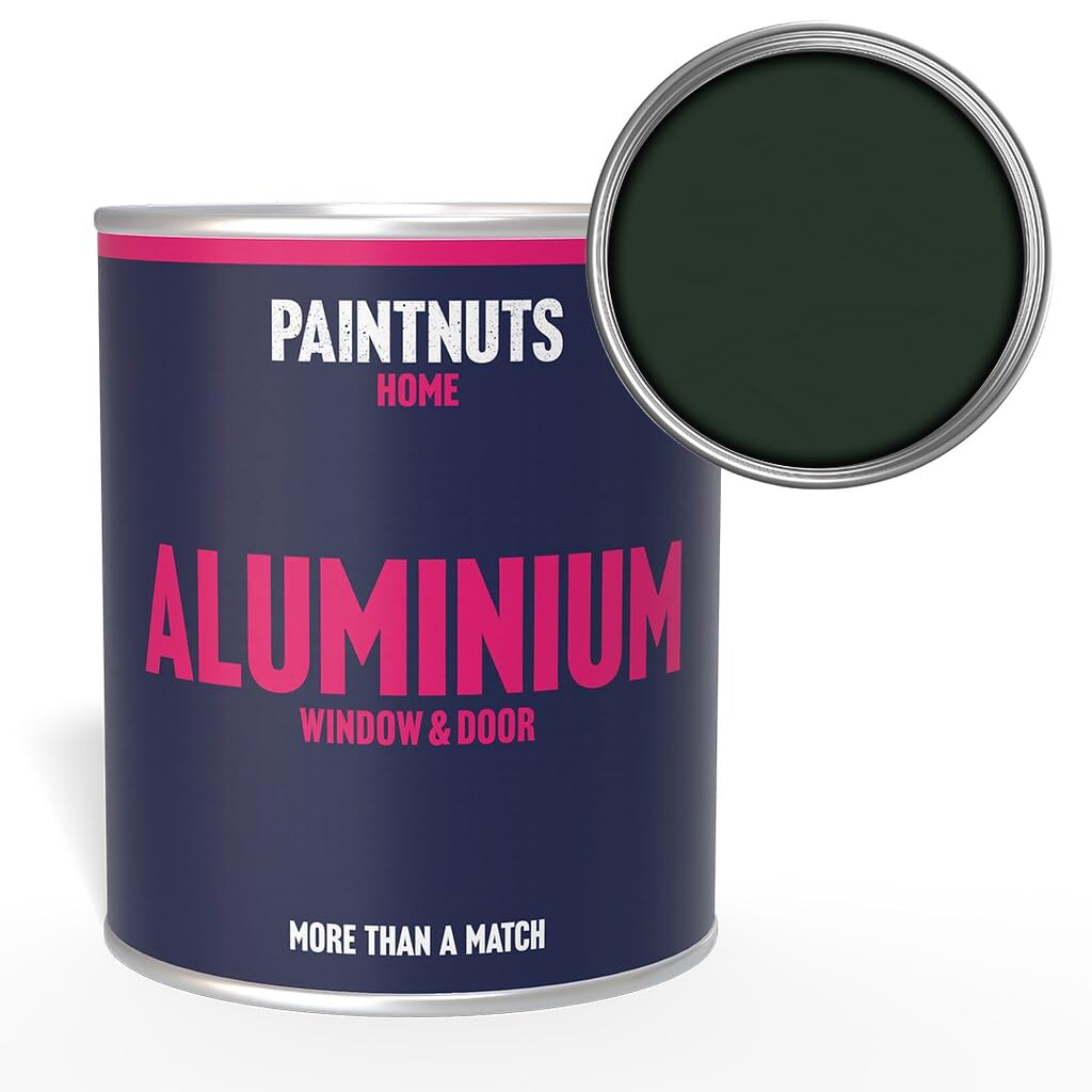 Paintnuts Aluminium Window & Door Paint - RAL-6009 - FIR GREEN Matt 500ml Tin