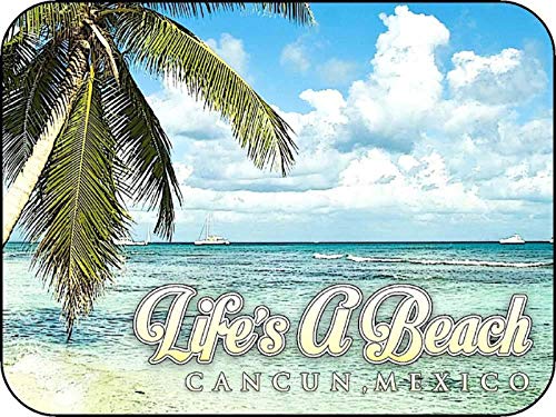 Imán decorativo rectangular de acrílico con diseño Cancun Mexico miniatura 1