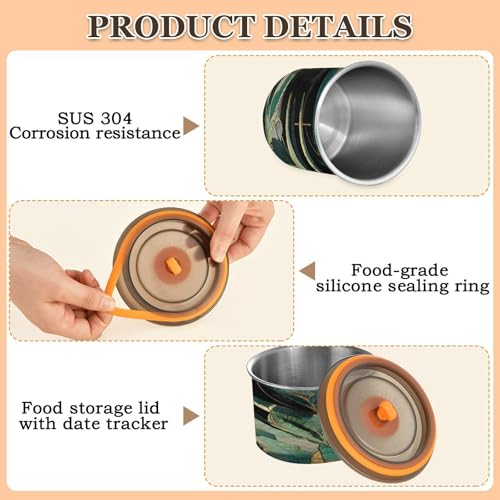 Contenedor de Acero Inoxidable 900ml para Almacenaje miniatura 4