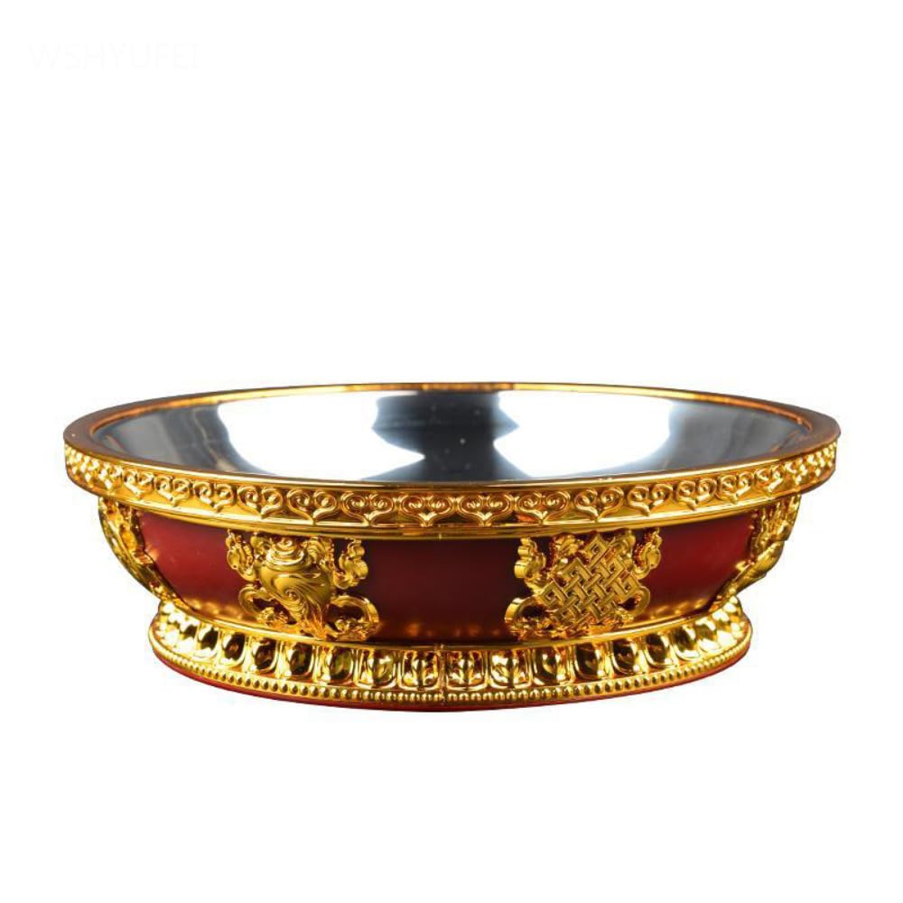 Plato de fruta budista ritual tibetano de 20 cm para ofrendas budistas