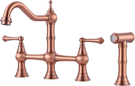 WOWOW Bridge Kitchen Faucet with Side Sprayer WOWOW Bridge Kitchen Faucet with Side Sprayer