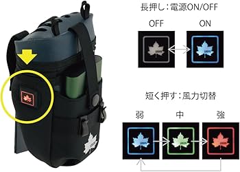 Amazon.co.jp: ロゴス(LOGOS) 野電 ボディエアコン・冷風2WAYポーチ