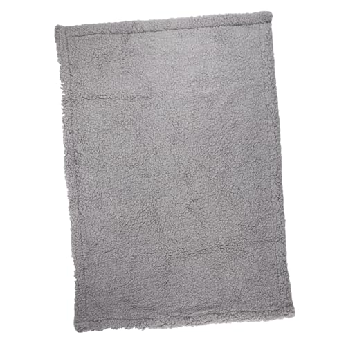 ifundom Pet Cashmere Blanket Mat for Dogs Warm and Soft Cushion Bed Mat Lightweight and Portable Pet Supplies for All Seasons for Sofa and Bed Protection Grey S