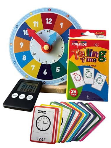 LearnMoreProductsInc Time Telling & Reading Clock Complete Set
