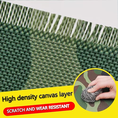 Lona impermeable de alta resistencia verde con ojales de metal para exterior 6