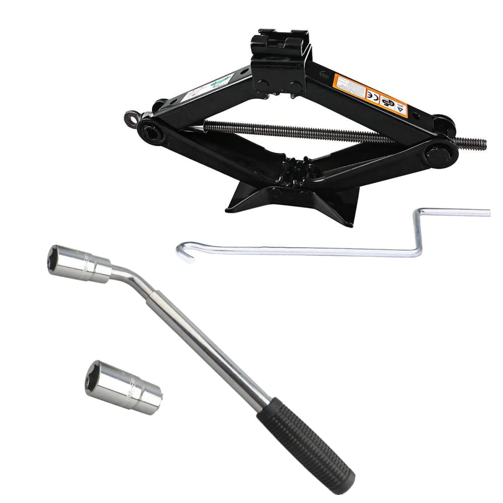 2.5T SCISSOR JACK EXTENDABLE Wheel Wrench Brace Socket Car Van Tire Hand Tool UK £19.99 - View #6