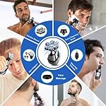 9-in-1Head Shavers for Bald Men Upgrade 7D Electric Rotary Shavers for Men Head shavers Cordless USB Rechargeable,IPX6…