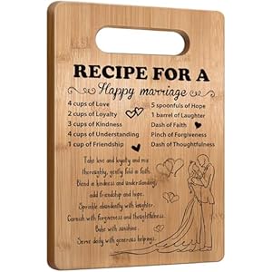 Wedding Gift for Couple 2025, Bridal Shower Gifts for Bride and Groom Engagement, Happy Marriage Cutting Board, Gifts for Wedding Shower, Newlywed Mr and Mrs Gifts Bride to Be Gifts