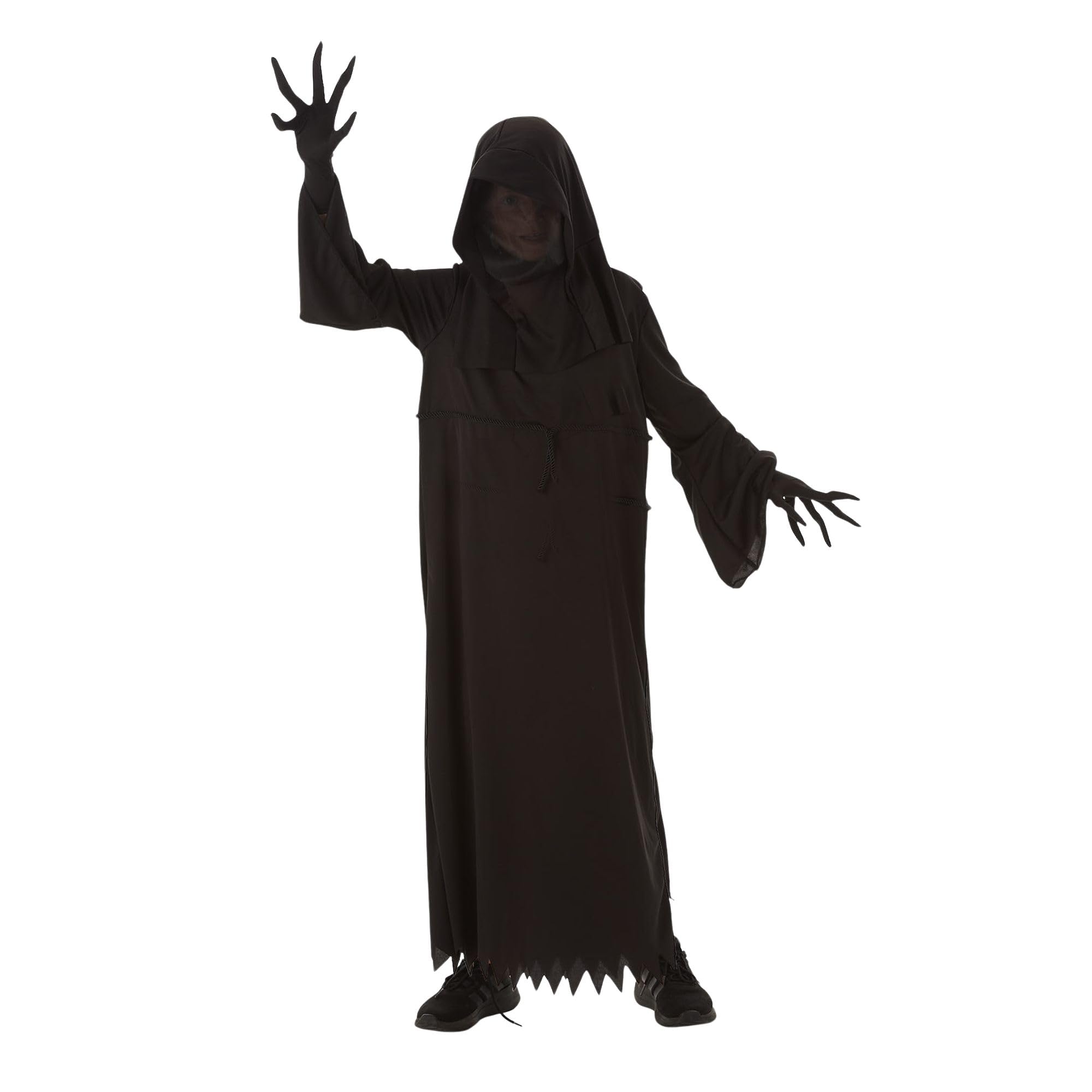 My Illusions Boys Phantom Reaper Costume Kids Scary Halloween Grim Reaper Fancy Dress Child Outfit (Medium 6-8 Years)
