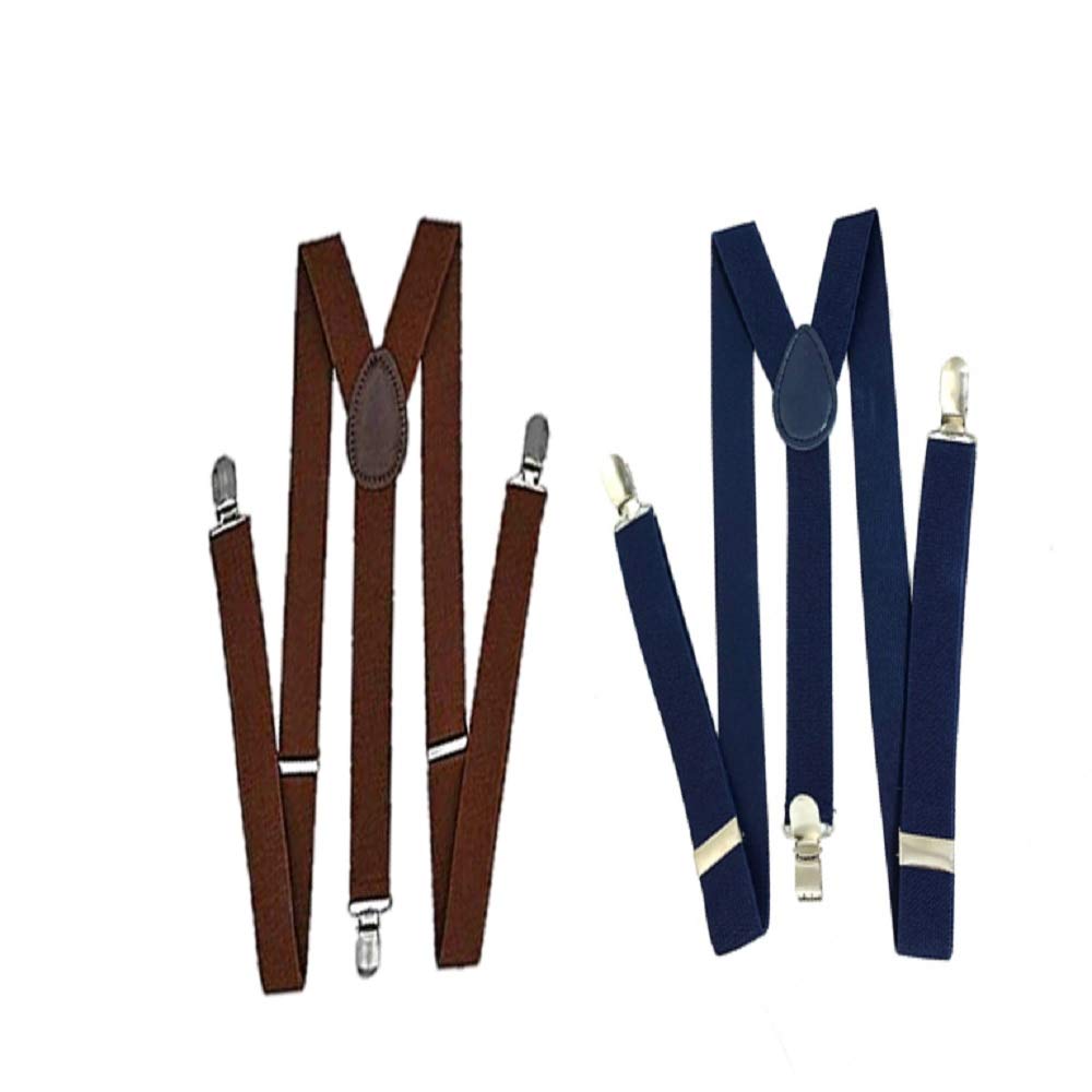 brats n beauty Combo of Blue & Brown Colour Suspender for Men & Women-picture-38