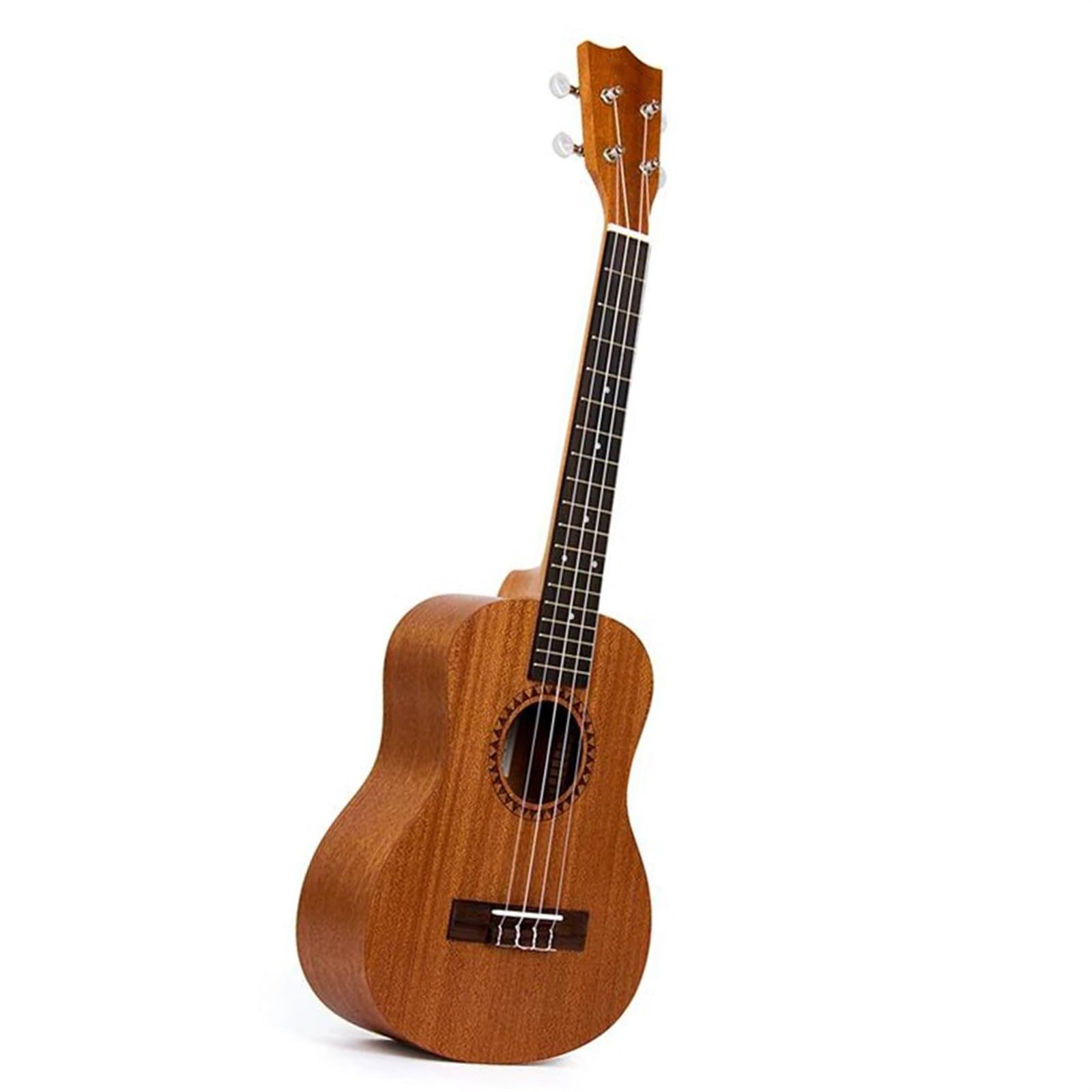 Ukelele Tenor De Caoba, Guitarra Hawaiana De 4 Cuerdas, 26" 18 Trastes Con Funda