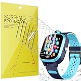Compatible with TOPUSER Kids Smartwatch Screen Protector, Lamshaw Full Coverage TPU Clear Film Compatible with TOPUSER TB0081 Kids Smartwatch-1.44 Inches (TPU-6 Pack)