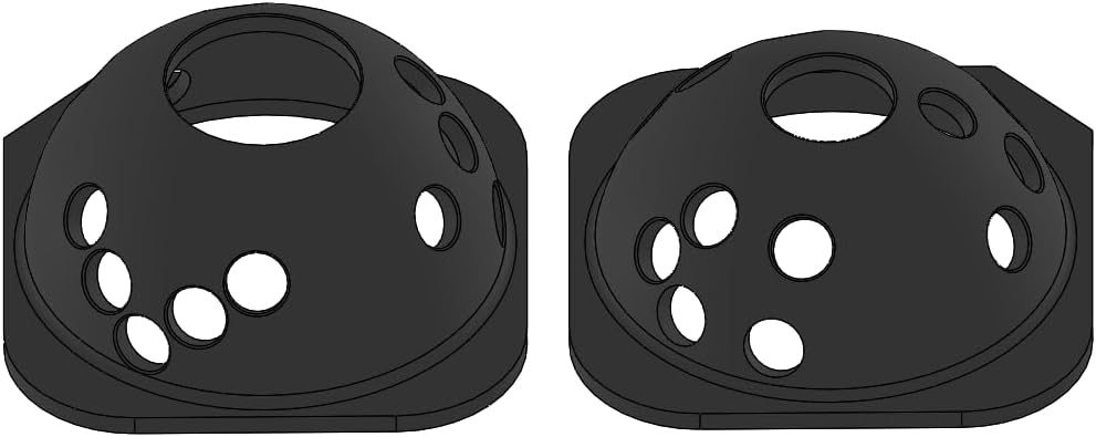 Generic Golf Ball Marking Template and Tag Marker for Rapsodo RPT MLM2PRO Launch Monitor, Black