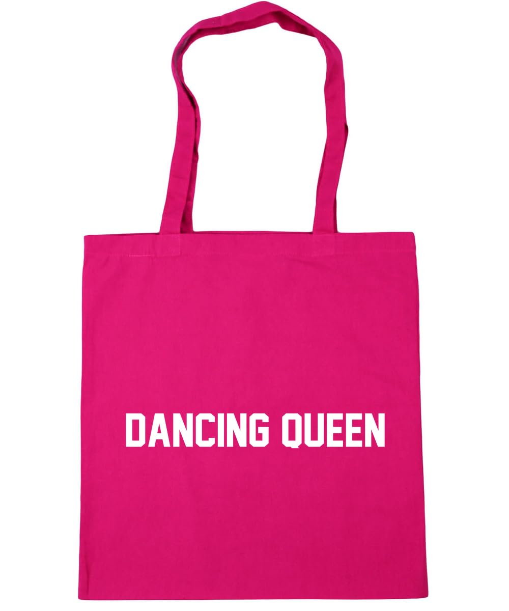 Hippowarehouse Dancing Queen Tote Shopping Gym Beach Bag 42cm x38cm, 10 litres โ image 1