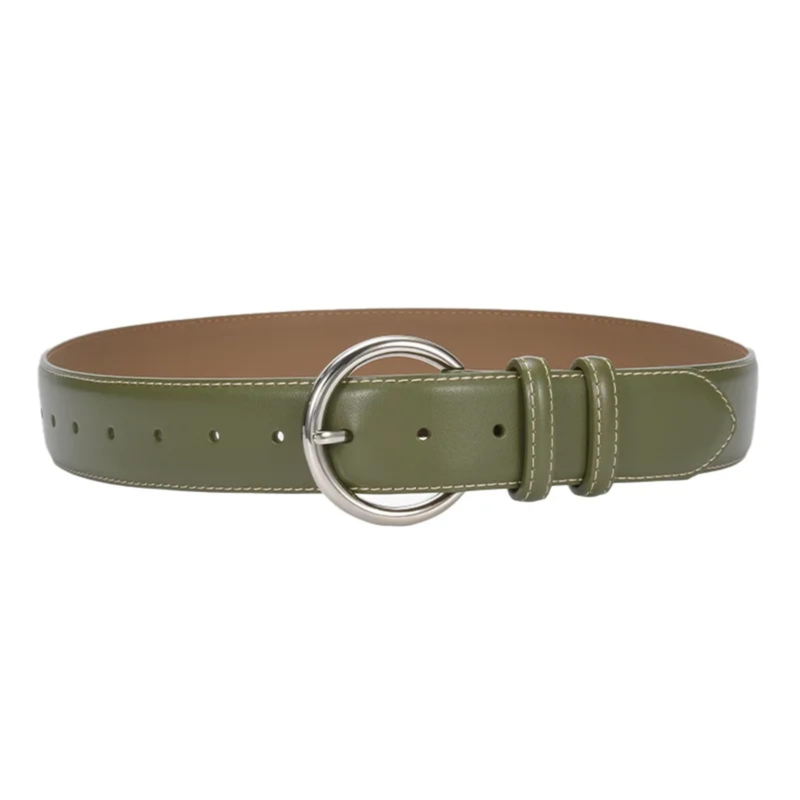 Cinturón Decorativo Para Mujer Gabardina de cuero con cinturón ancho y sello decorativo for mujer
