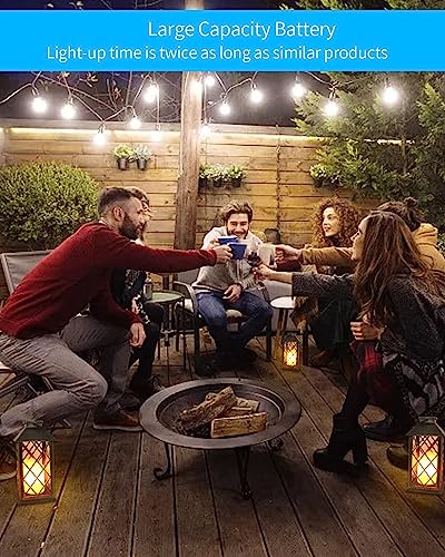 image for SHYMERY Solar Lantern,Outdoor Garden Hanging Lanterns,2 Pack 14 Inch L