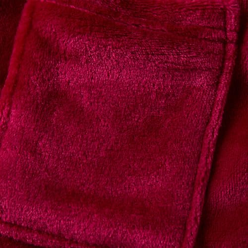 Solid Soft Hooded 𝐁ath𝗿obe for Boys Girls Kids Flannel Warm Comfort Cozy Plush 𝗦leep𝚠ear 𝗡ight𝐠own Girls Owl Shirt4