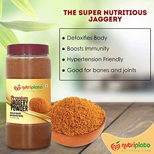 Image of Nutriplato-enriching lives Jaggery Powder Premium, 700 g (Pack of 3)