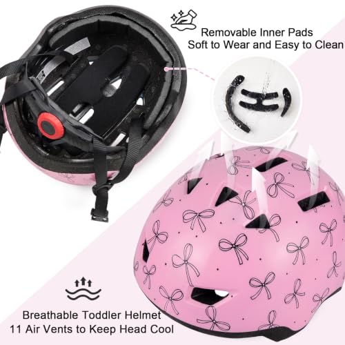 Image of Toddler Helmet, Adjustable Kids Bike Helmet for Ages 1-3-8