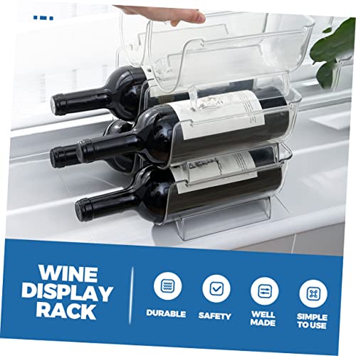 Soporte pequeño para 4 botellas de vino miniatura 4