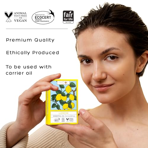 Image of PHOOL LUXURY INCENSE Lemon Oil For Homefragrance - Essential Oil For Skin Pigmentation, Face, Hair And Aromatherapy - User Guide And Dropper Inside