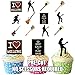 Price comparison product image AK Giftshop PRE-CUT Bass Guitar and Players Silhouette Party Pack Mix - Edible Cupcake Toppers/Cake Decorations (Pack of 12)