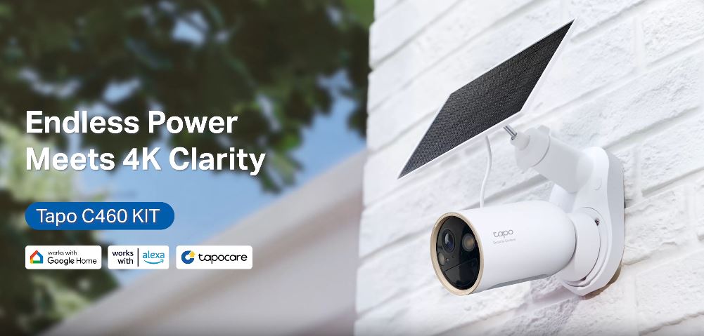 Tapo 4K 8MP Solar-Powered Outdoor Security Camera Kit, Wireless