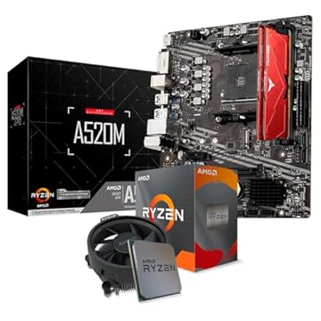 Kit Upgrade Gamer Amd Ryzen 5 5600GT + Vega/Placa Mãe AM5 / 16GB DDR5 Dual-Channel/Cooler Box