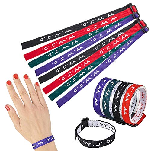 Katzco Religious Bracelets - 12 Pack - Adjustable W.W.J.D Classic Friendship Wrist Band Trinket