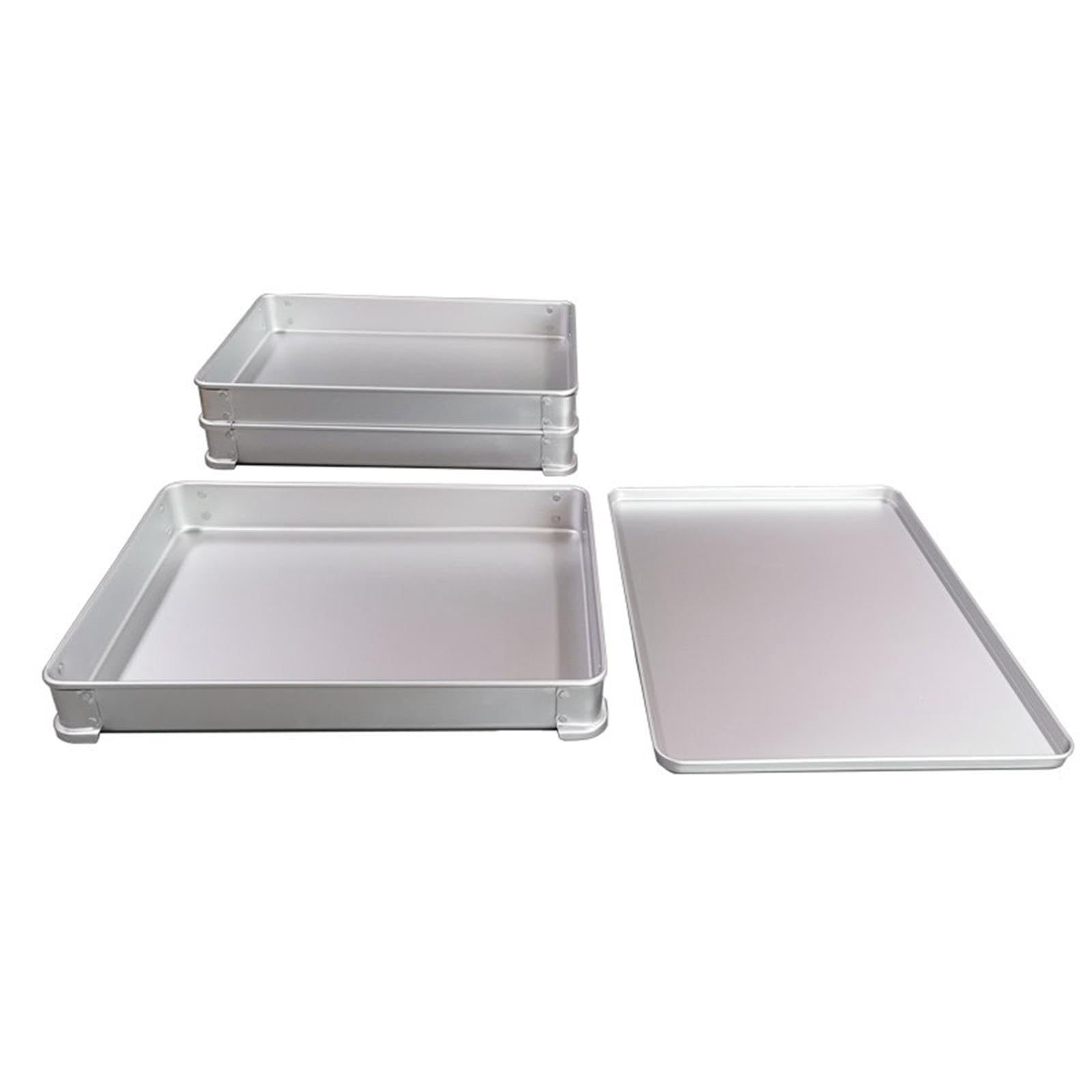 Contenitore per Alimenti da Frigorifero, congelatore, Professionale, di, Robusto, Compatto, salvaspazio, Durevole e Versatile in, 48 Cm X 37 Cm X 5 Cm