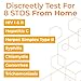 myLab Box 8 Panel at Home STD Test Kit for Women - Chlamydia, Gonorrhea, Hepatitis C, HIV I & II, Herpes Simplex 2, Syphilis, Trichomoniasis - Easy Vaginal Swab & Blood Collection