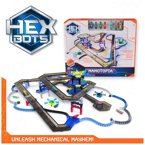 hex bots nanotopia sensory toys for kids amp cats with over 130 pieces amp 7 nano bots toy playsets amp mini robot toy for kids ages 3 amp up batteries included