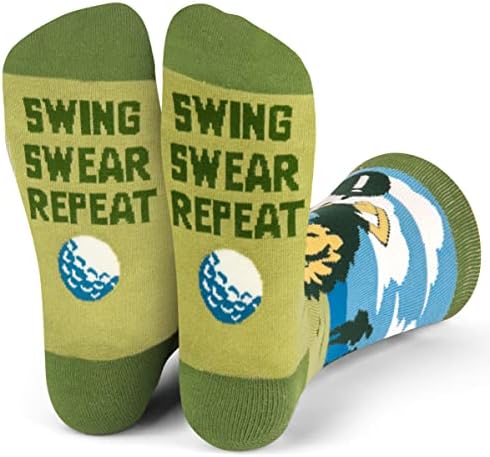 Lavley Funny Golf Socks for Men and Women - Gifts for Golfers Unisex One Size