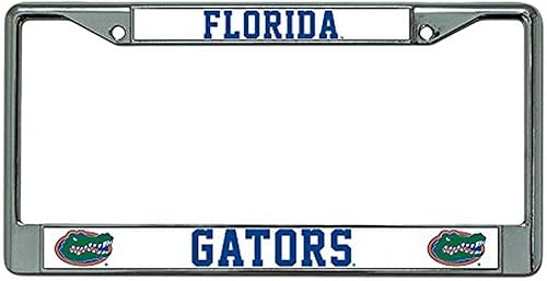 Miniatura 44 de Rico Industries NCAA Premium 12" x 6" Chrome Frame with Plastic Inserts - Car/Truck/SUV Automobile Accessory