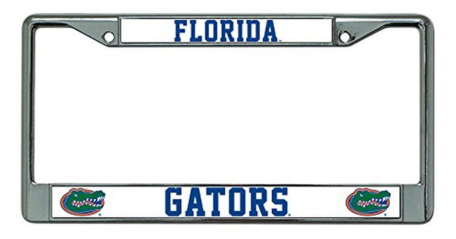 Rico Industries NCAA Florida Gators Chrome Plate Frame, Silver, 12" x 6"