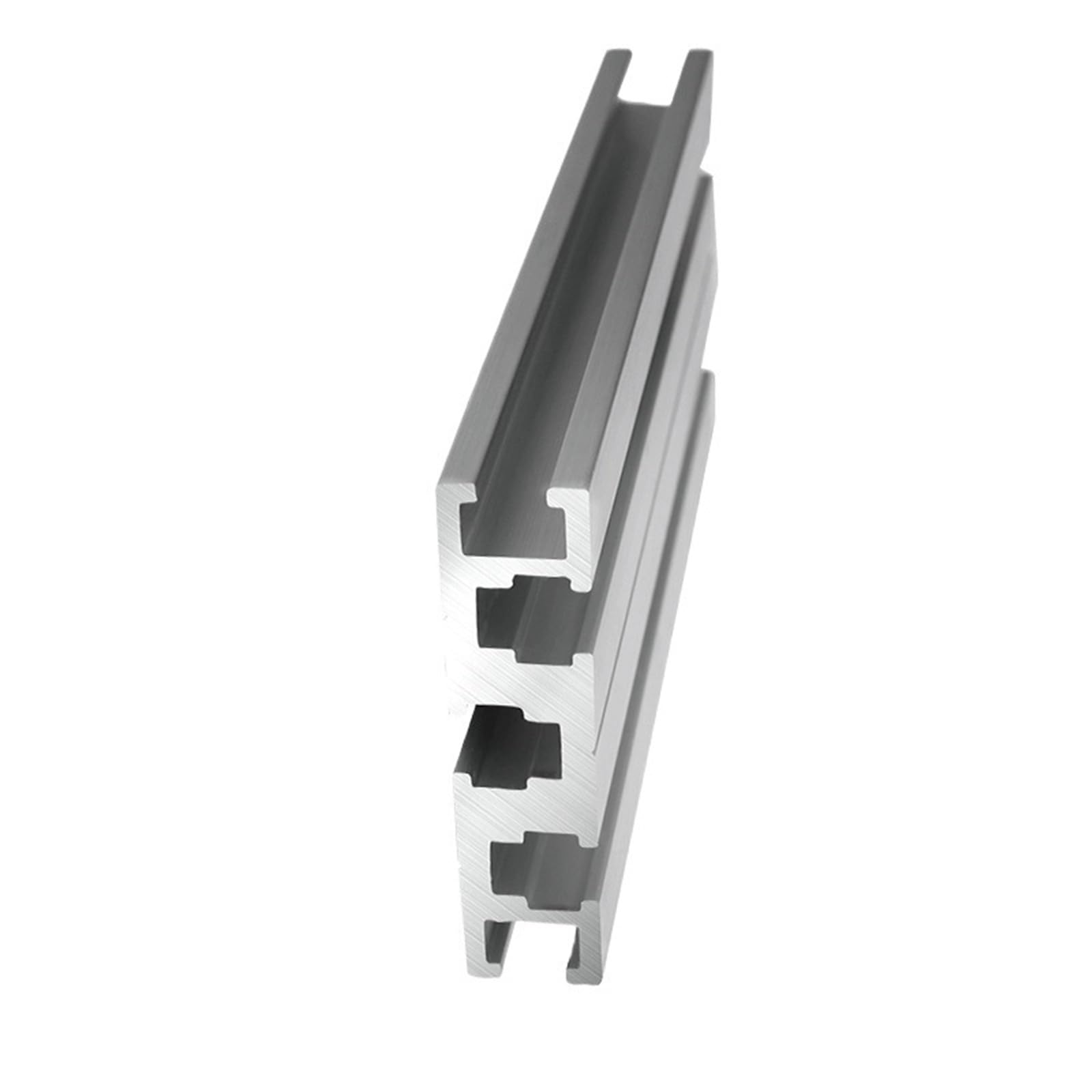 Telaio in estrusione di alluminio 1560T, profilo guida lineare anodizzato argento 15x60mm for struttura di recinzioni industriali Quadro(750mm 29.53" long)