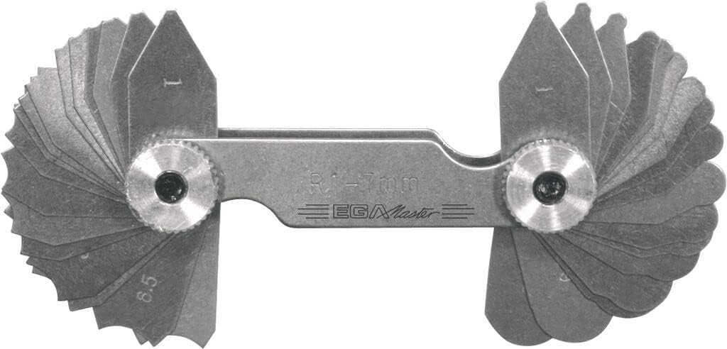 RADIUS GAUGES 16 BLADES, 17/64"-1/2"