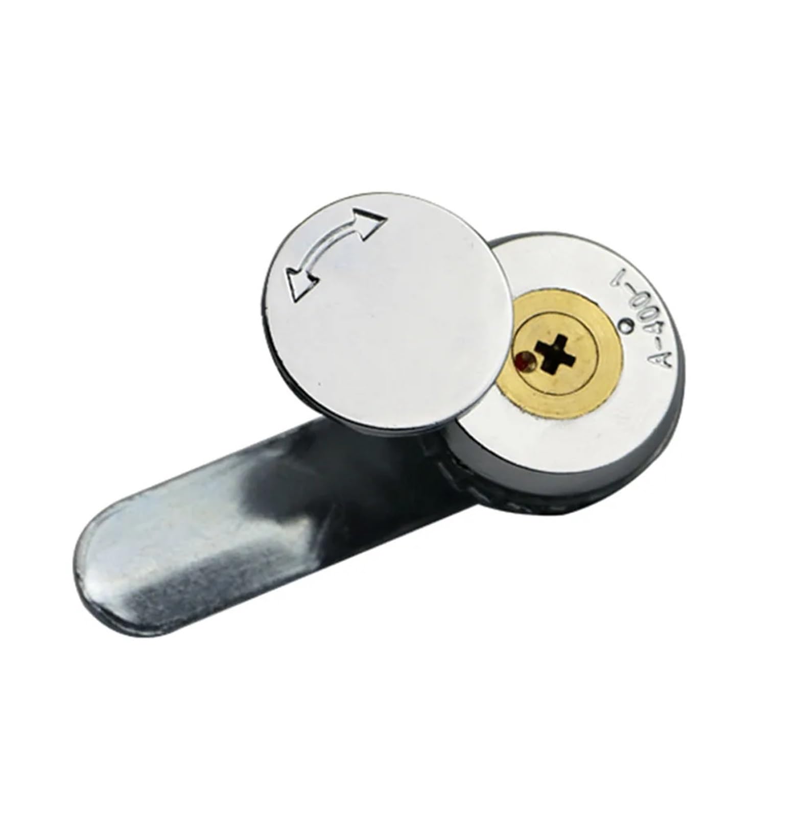 A-400-1 Cross Copper Core Lock Electric Cabinet Lock Distribution Box Lock A-40 Cabinet Lock 1Pcs(Zinc Alloy Cylinder)