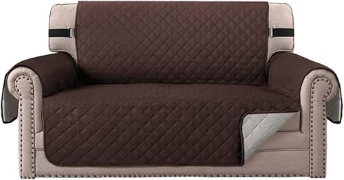 Vista 31 de MIFXIN Funda reversible para sofá, impermeable, antideslizante, lavable, con correa elástica, protector de muebles para mascotas, perros y niños