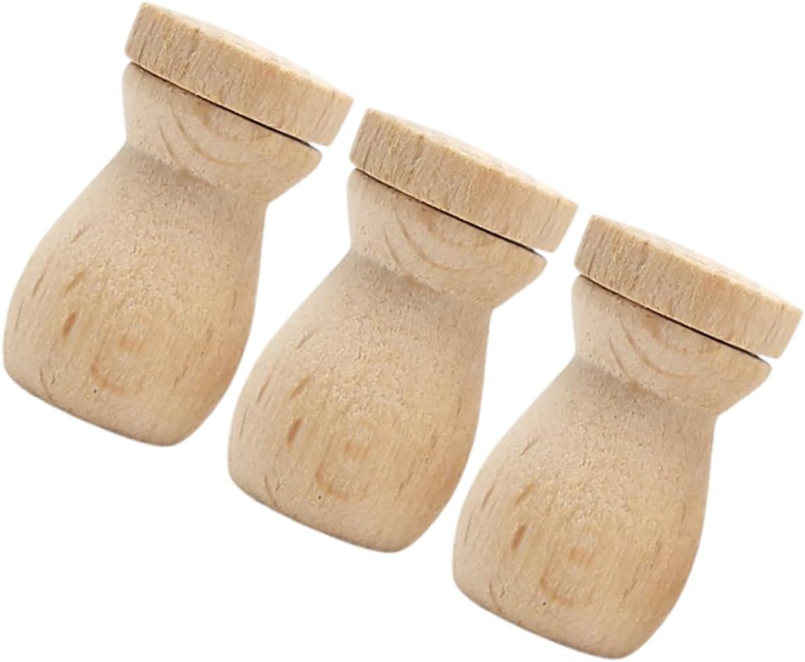 BESTYASH 3pcs Oil Diffuser Pendant: Portable Wood Scented Essential Oil Diffuser – Small Beech Aromatherapy Bottle for Home Office Fragrance