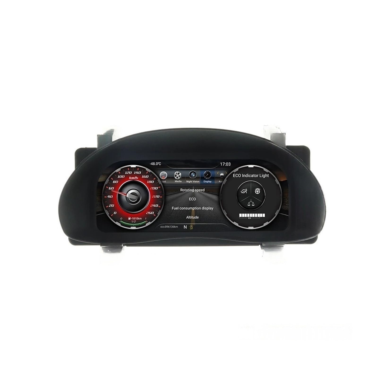 Velocímetro de instrumentos de cabina, grupo digital de 12,3 pulgadas, compatible con Corolla 2014-2017, tablero LCD virtual for automóvil