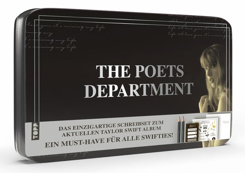 Taylor Swift Schreibset - Poets Department: Deko-Metalldose mit...