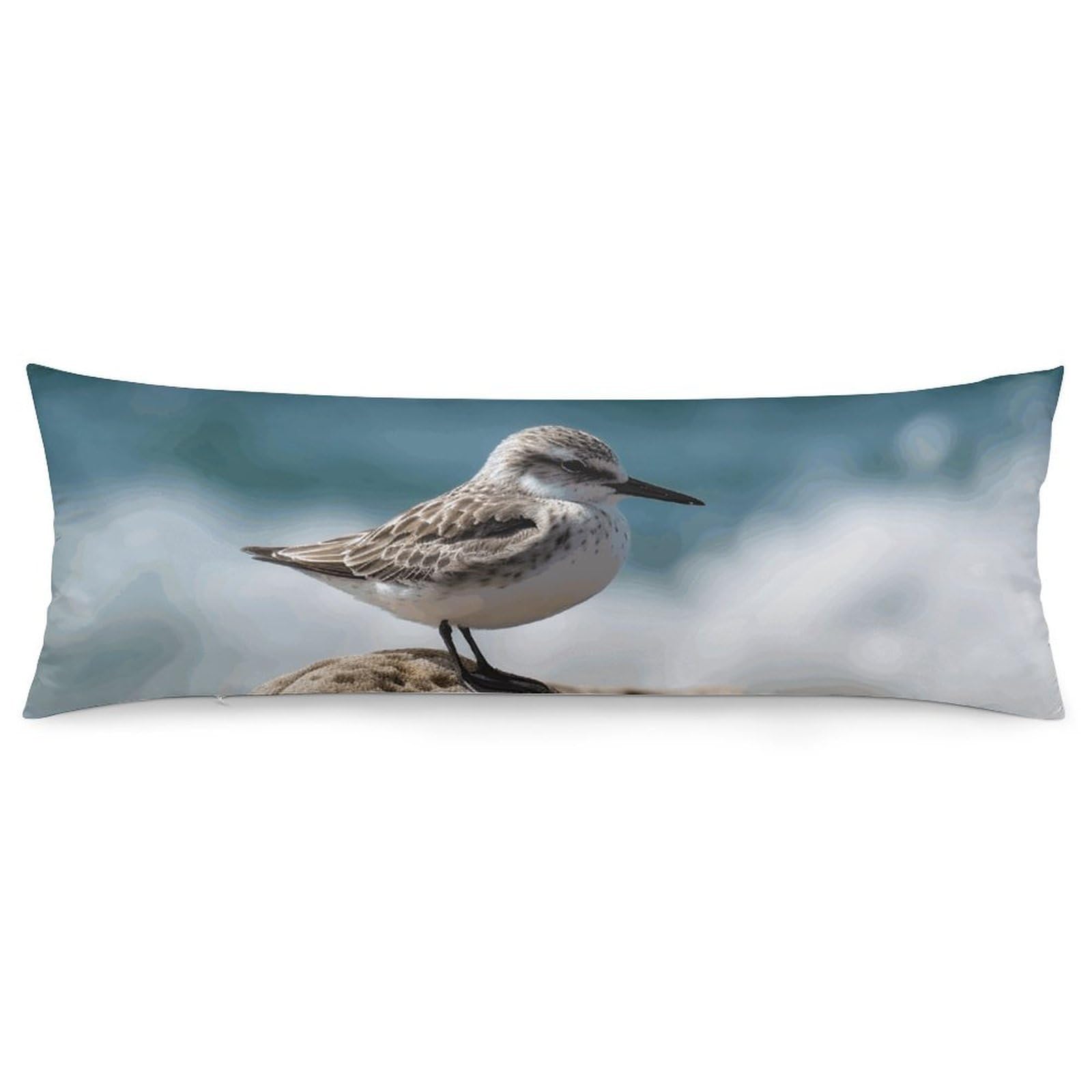 2 Pack Pillow Cases for Hair and Skin, Soft Breathable Pillow Case Covers with Hidden Zipper, Bird Perching on The Rock Pillowcase 20"x54" Pillow Covers for Sleeping Gift