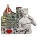 Weekinglo Souvenir Imán de Nevera Santa Maria del Fiore David Florencia Firenze Italia Resina 3D Artesanía Hecha a Mano Turista Viaje Ciudad Recuerdo Colección Carta Refrigerador Etiqueta